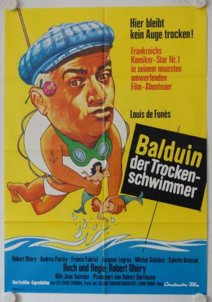 Balduin der Trockenschwimmer originales deutsches Filmplakat